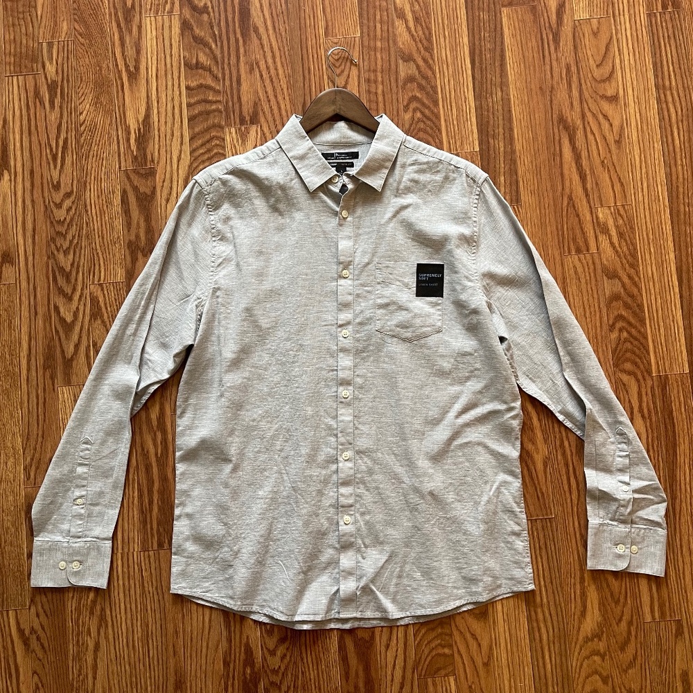 Marc Anthony Slim Fit Button Down Long Sleeve, Men's L